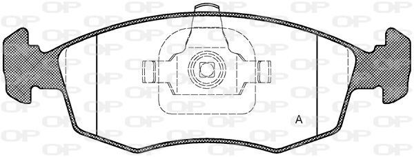 OPEN PARTS Комплект тормозных колодок, дисковый тормоз BPA0172.35
